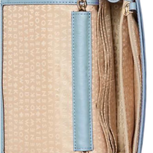 NWT kate spade isabeli alexander avenue chain crossbody in blue dawn - Picture 2 of 9